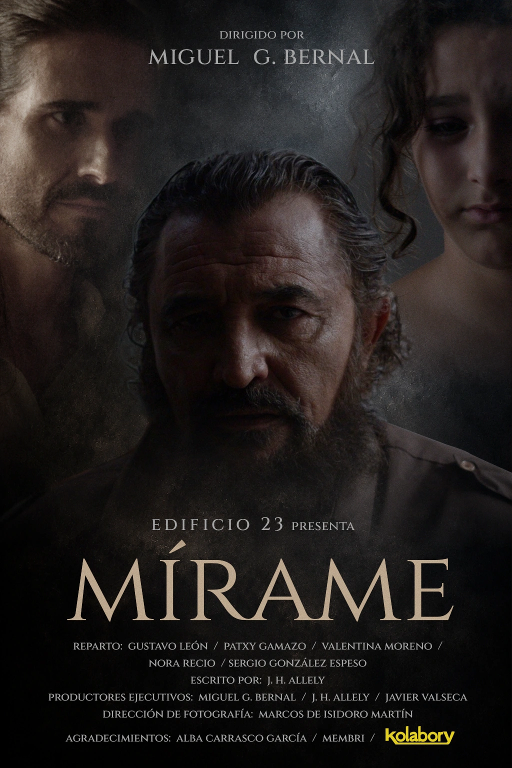 Cartel del cortometraje Mírame
